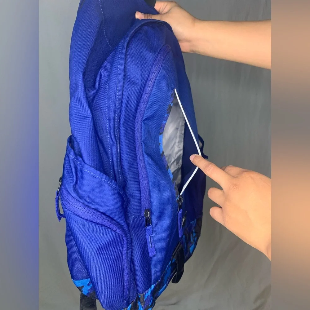 Nike Royal Blue Backpack with Black & Blue Camo Accent